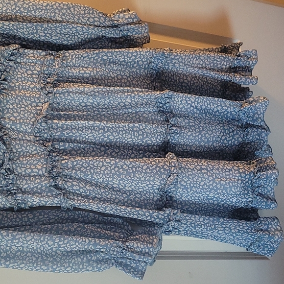 Blue flowy dress - Picture 5 of 6